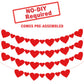 KatchOn, Red Valentines Day Garland - Pack of 40 | Felt Heart Garland for Valentines Day Decorations | Valentine Garland, Galent