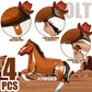 Hungdao 52 Pcs Western Party Horse Balloons Cowboy Decoration Kit Rodeo Farm Bandana Cowgirl Foil Latex Balloons Bulk For Baby Shower Birthday Arch Decor(Black Brown Series)