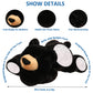 Ronivia Weighted Stuffed Animals, 29.5'' 6.2Lbs Weighted Bear Stuffed Animal Toy Cute Black Bear Plush Pillow Weighted Plush Ani