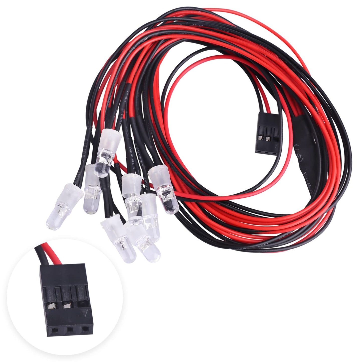 HobbyPark 4 LEDs RC Car Light Headlights Taillight Kit Accessories for Traxxas Slash 4X4 2WD Rustler VXL 4Tec 2.0 Arrma HSP Tami