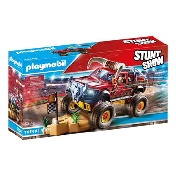 Playmobil Stunt Show Bull Monster Truck - 51.5x28.4x12.4 cm, Multicolor, Plastic, Model 70549