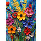 1000 Piece Jigsaw Puzzle for mature-themeds - 3D Paper Quilling Wildflowers Art  Vibrant Colorful Floral Puzzles  Challenging Brain Game  enhanced Eco-Friendly Gift for Women Men