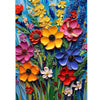 1000 Piece Jigsaw Puzzle for mature-themeds - 3D Paper Quilling Wildflowers Art  Vibrant Colorful Floral Puzzles  Challenging Brain Game  enhanced Eco-Friendly Gift for Women Men