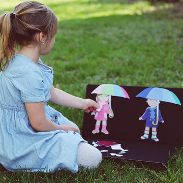 My Felt Story Dress Me Up 56 Pcs - Sporty Felt 8    Doll Figures For Kids | Multicultural Skin Tone Diversity | Fun Classroom Le