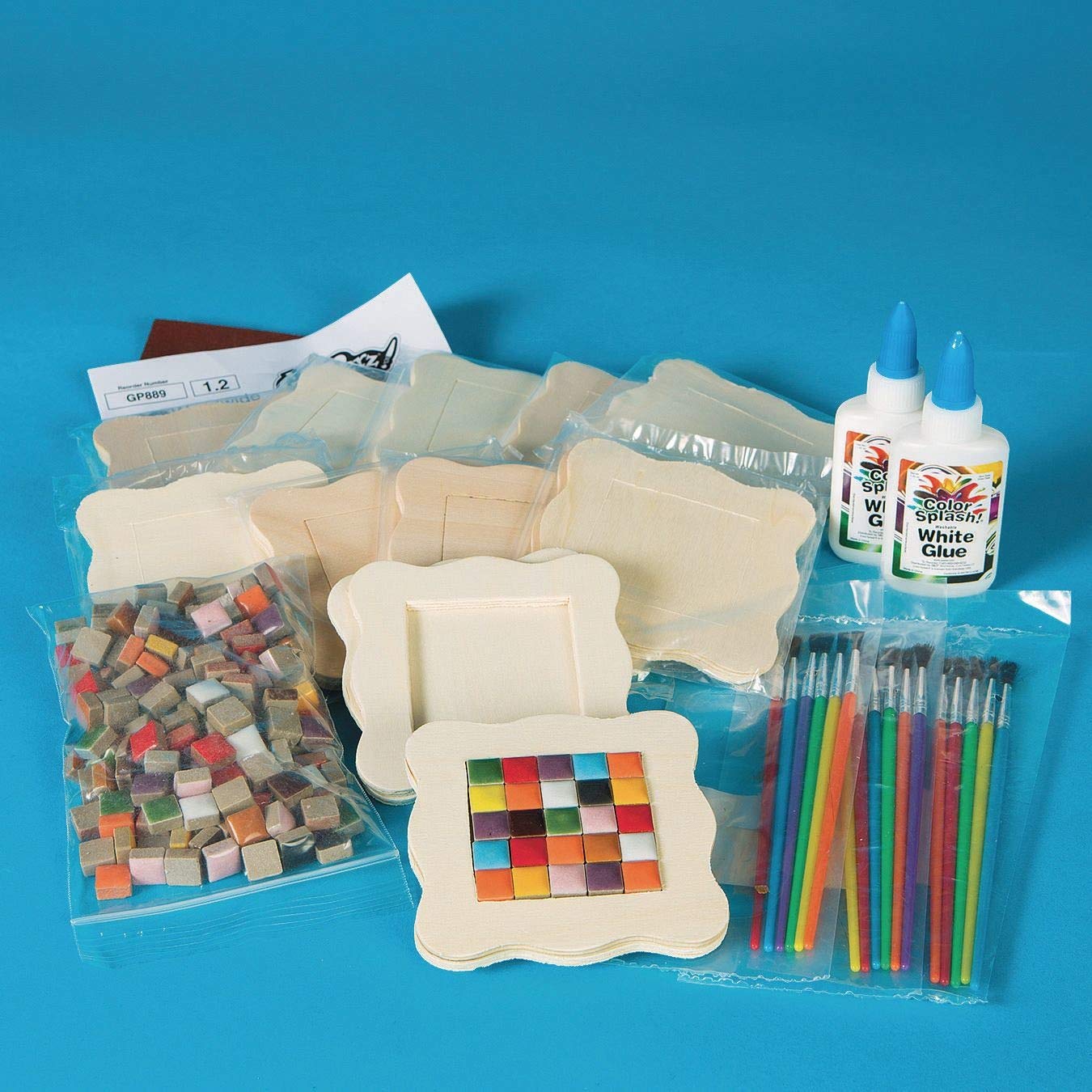 Tiny Tile Coasters Craft Kit (Pack of 16)