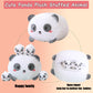 Sqeqe Panda Mommy Stuffed Animal With 4 Baby Pandas, Super Soft Cartoon Hugging Toy Gifts For Girls Boys Birthday