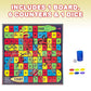 Gamie Snakes and Ladders Board Game for Kids  Complete Set with Board  6 Pegs  and Dice  Classic Fun for Family Game Night and Classroom  Best Birthday Gift Idea for Boys and Girls