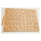 Fingo Brain Wooden Pattern Tracing Board  Brown