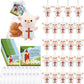 Blueweenly 24 Set Easter Lambs Plush Keychain Jesus Lamb Of God Mini Sheep Stuffed Animal With Bible Verse Card Organza Bags Chr