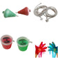 ZOKCY Combo (2 Plastic Spinning Lattu with Thread + 2 Slime Jelly) for Kids/Plastic Spinning Lattu with Thread Traditional India