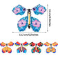 Sumind 5 Pcs Butterfly Wind Up Magic Flying Butterfly Cards Surprise Insert Fly Toys Rubber Band Butterflies Toys For Explosion Box Colorful Bookmark Gifts