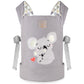 Gagaku Doll Carrier For Kids, Toy Baby Carrier For Toddlers, Reborn Baby Doll Carrier With Adjustable Straps, Boy Reborn Baby Doll Accessories - Gray - Embroidered Koala