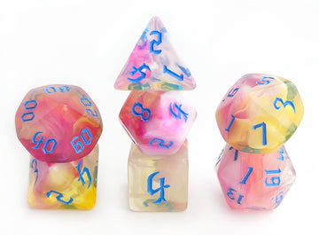 Vvpesca Pink D&D Dice Set - Polyhedral Dice Set For Dnd, Coc Accessories, Ttrpgs, Dungeon And Dragons, Role Playing Games - D20