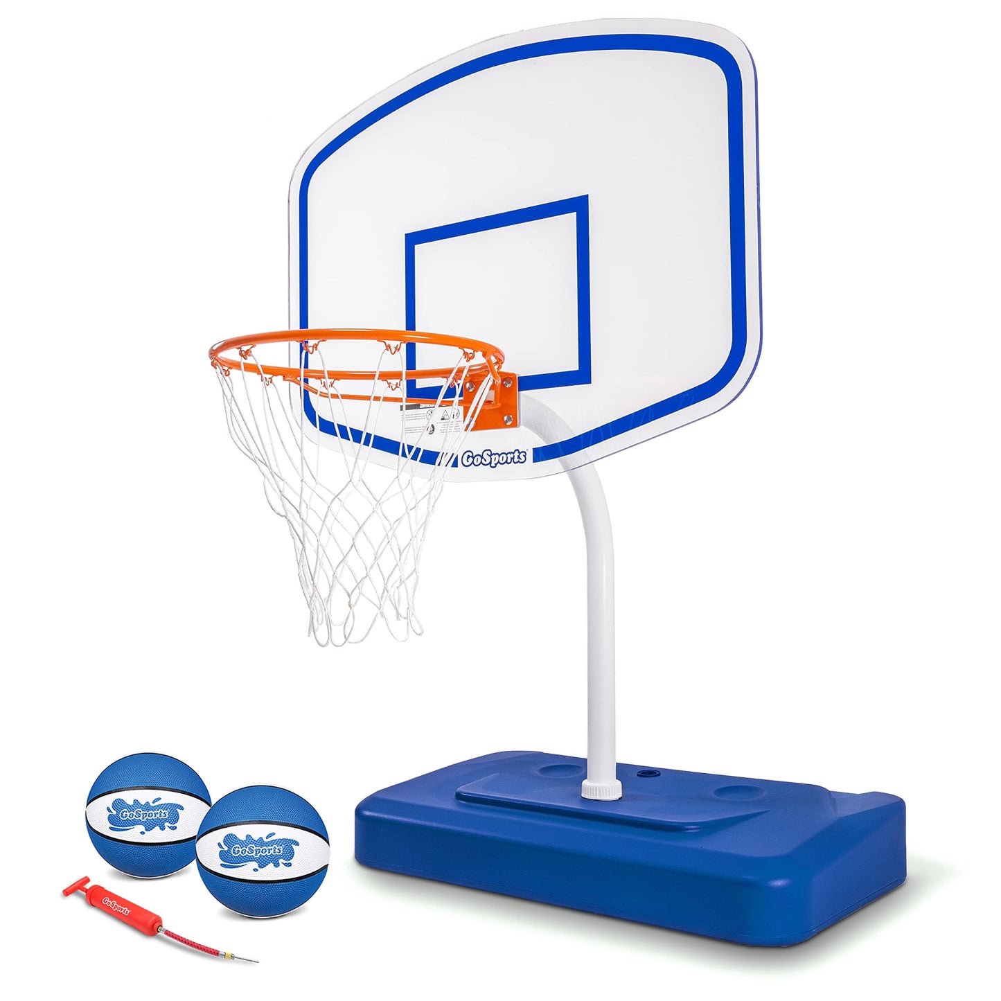 GoSports Splash Hoop advanced Pool Basketball Hoop with enhanced Acrylic Backboard and Water Weighted Base
