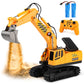 GILI RC Excavator Toy, Remote Control Hydraulic Toy Car for 4, 5, 6, 7, 8 Year Old Boys Girls, Construction Tractor Vehicle, Rec