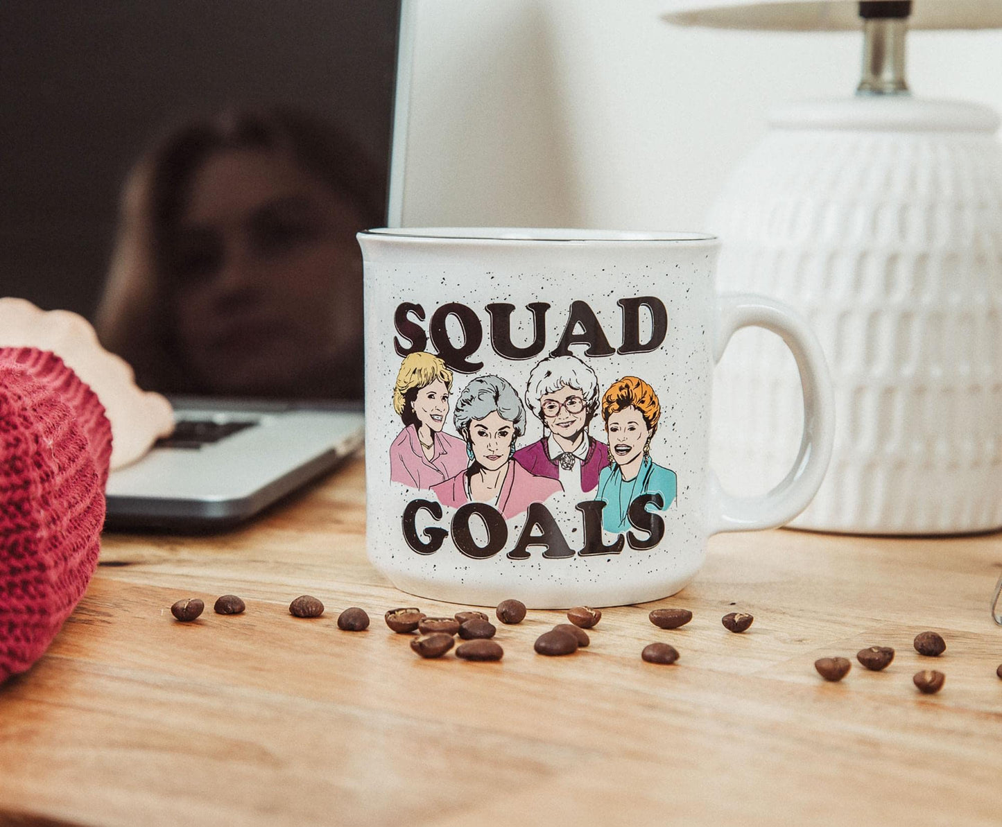 The Golden Girls ''Squad Goals'' Ceramic Camper Mug | Holds 20 Ounces