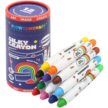 Lebze Toddler Crayons, Non-Toxic Jumbo Washable 12 Colors, 12 Count, Twistable Art Supplies for Kids and Children