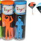 Toys+ Skydiver Parachute Men 3 Piece Set- Tangle Free (Colors And Styles May Vary)