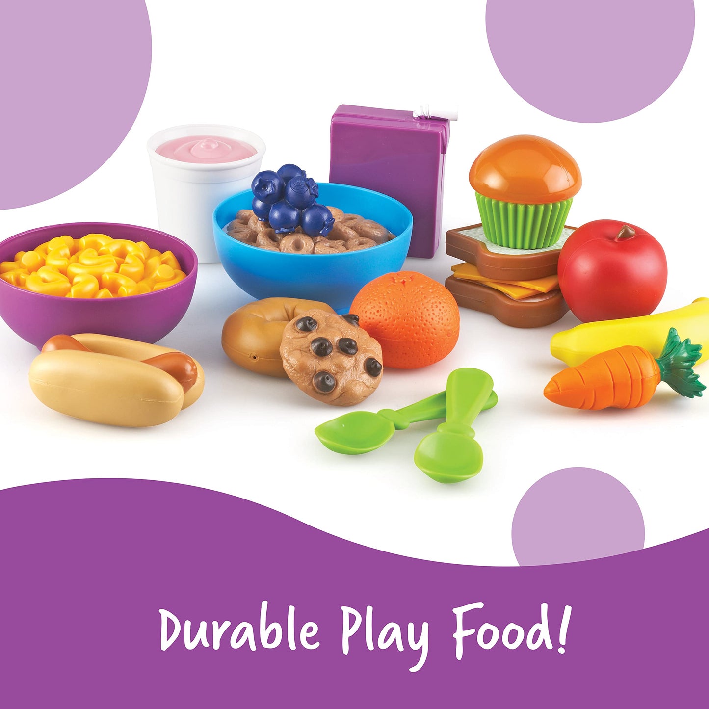 Learning Resources New Sprouts Munch It! Pretend Play Food, Develops Imaginative Play, Play Food for Toddlers, Picnic Play Food,