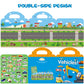 Ruson Reusable Sticker Book For Kids, 4 Sets Educational Learning Toys Travel Stickers Activity Books For Toddler Girls Boys Age 3+ Birthday Gifts - Vehicle, Space, Dinosaur & Animals