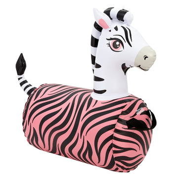 Waddle Hip Hopper Inflatable Hopping Animal Bouncer Zebra, Ages 2 And Up, Supports Up To 85 Pounds