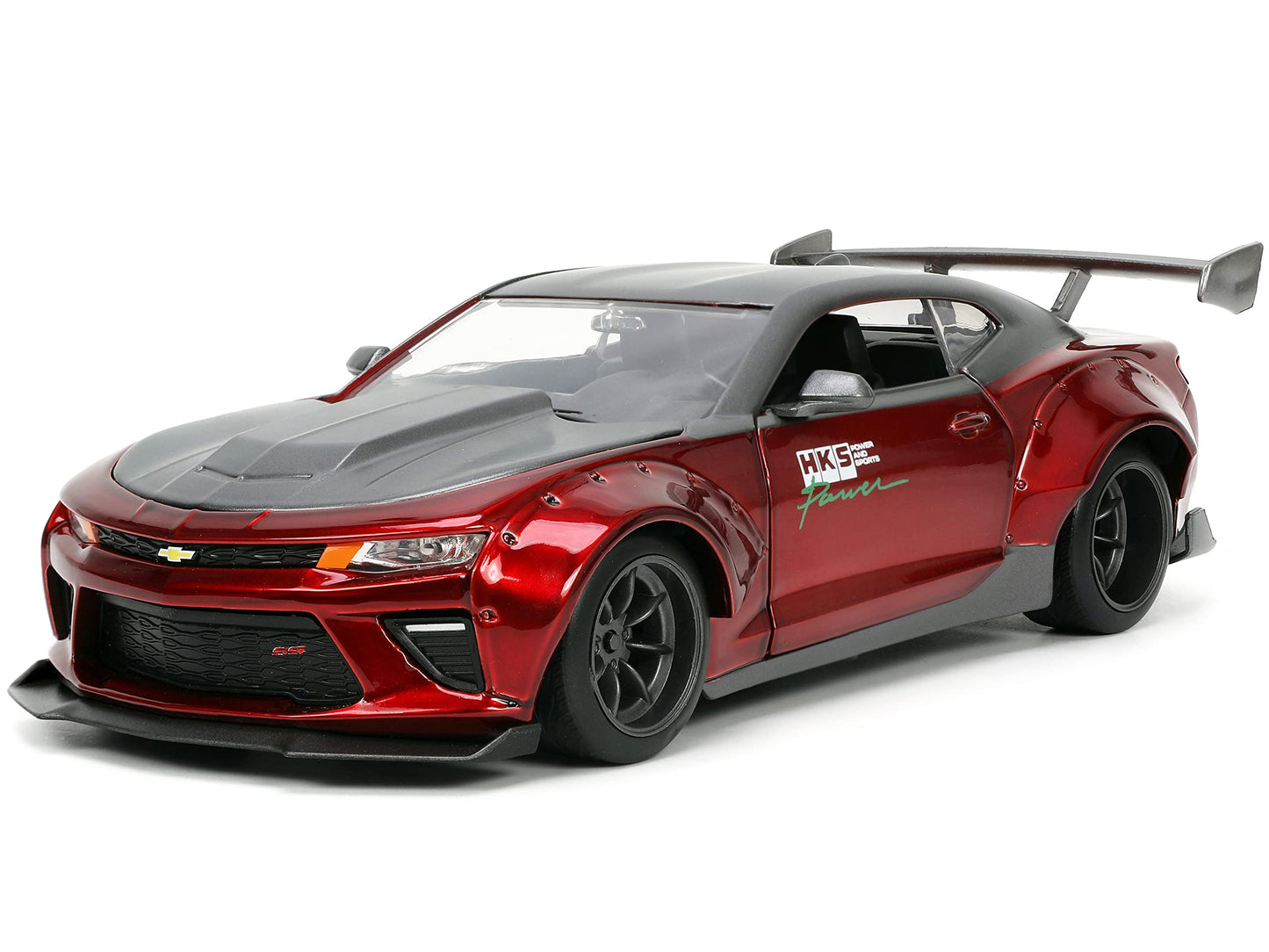 Jada Toys Big Time Muscle 1:24 2016 Chevy Camaro Ss Widebody Die-Cast Car, Toys For Kids And Adults
