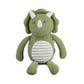 FLUFFYFUN 100% Organic Cotton Baby Stuffed Animals | 7.1  Green Dinosaur Plush for Newborn