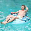 2-Pack Sunrio Medium Turquoise Pool Floats enhanced River Tube with Mesh Bottom Backrest & Cup Holder Giant Floaties for mature-themeds Fashion Pool Floaties for Occupations & Recreation Pool Lounger(Green)