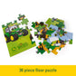 TOMY John Deere Kids Farm Floor Puzzle - Kids Puzzle with Large Durable Pieces - Toddler Learning Toys - Farm Toys and Kid Puzzl