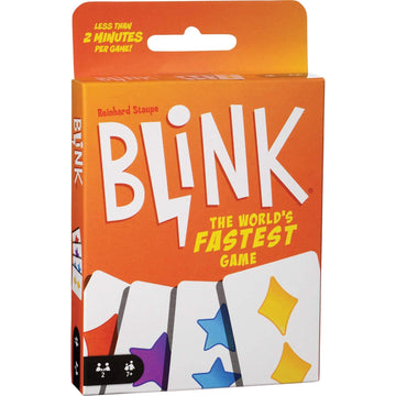 Mattel Games Reinhard Staupe'S Blink Family Card Game, Travel-Friendly, With 60 Cards And Instructions, Great For 7 Year Olds An