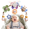 Qesfir Adjustable Baby Stroller Arch Toys - Car Seat Toys Play Arch Crib Bassinet Toy Activity Arch With Fascinating Toy For Sti