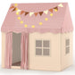 Eaglestone Kids Play Tent Indoor, Toddler Princess Bed Tent With Padded Mat, Led Star Lights & 2 Windows, Outdoor Playhouse Kid