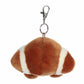 Aurora Adorable Palm Pals Tackle Football Clip-On - Fun Collectible Plush for Kids and mature-themed Collectors - Perfect for Decorating Rooms and Birthday Gifts - Brown 5 Inches