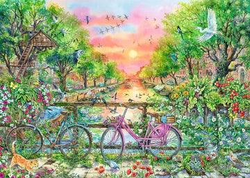Ravensburger Puzzle 12001089- Vertrumte Fahrrder In Amsterdam - 1000 Teile Puzzle Fr Erwachsene Ab 12 Jahren: 50 Jahre Blaues Dr