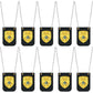 Loetere 12 Pcs Pretend Play Police Badges Officer Badge Detective Badge Cop Badge Fbi Badge Prop With Chain Police Accessories H