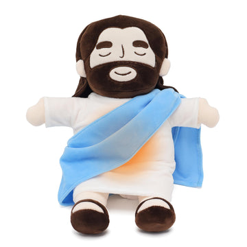 Yelakey Officially Jesus Plush Breathing Soothing Jesus Stuffed Animal Heart Of Jesus Toy Savior Doll For Church Sunday School R
