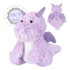 SuzziPals Heatable & Coolable Dragon Plush - Microwavable Stuffed Animal, Purple, Soothing Heating Pad for Kids