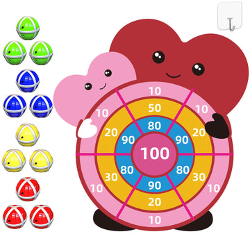 Valentines Day Gifts For Kids - 30    Large Dartboard Game - Valentine Gift Toys Exchange For Boys Girls Toddlers Classroom Scho