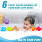 Bath Toys For Kids Ages 1-3, No Hole Ocean Sea Animal Pool Toys, Baby Toddler Bathtub Floating Toy Water Party Decoration Gifts