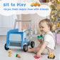 Labebe Baby Wooden Learning Walker, 2-In-1 Toddler Push & Pull Toys Stroller Pushing Walker, Infant Sit To Stand Wood Walker Wag