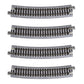 Kato USA Model Train Products Unitrack, 481mm (19'') Radius 15-Degree Curve Track (4-Piece)