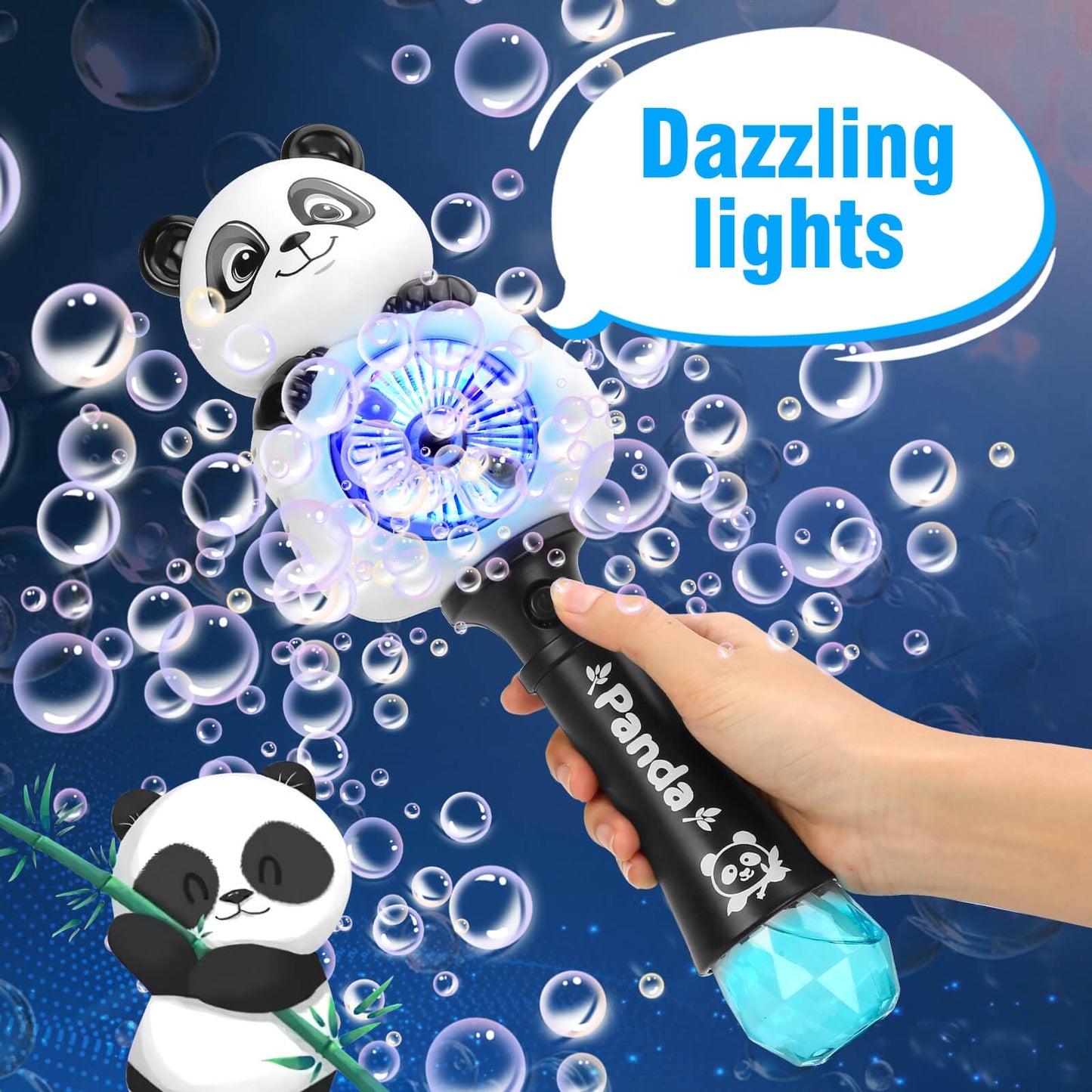 Aooess Bubble Machine For Kids Ages 4-8 Years Old: Light Up Bubble Wand Bubble Machine For Parties Outside Toys For Toddlers 3-5