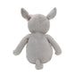 Little Love By Nojo Lucy The Grey & White Plush Deer With Pink Rose, Grey, White, Pink
