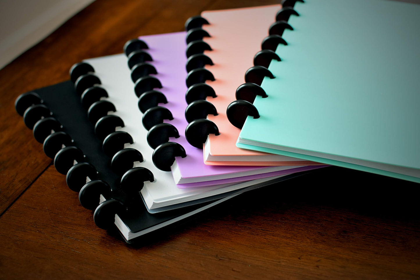 Eleven Discs Discbound Notebook, Junior Size, 1mm Poly Cover, Heavyweight Paper, 50 Dot Grid Sheets (Purple)