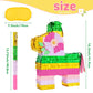 WERNNSAI Hawaiian Donkey Piata - Rainbow Donkey Pinata for Summer Party Supply Cinco De Mayo Luau Carnivals Favor Mexican Fiesta