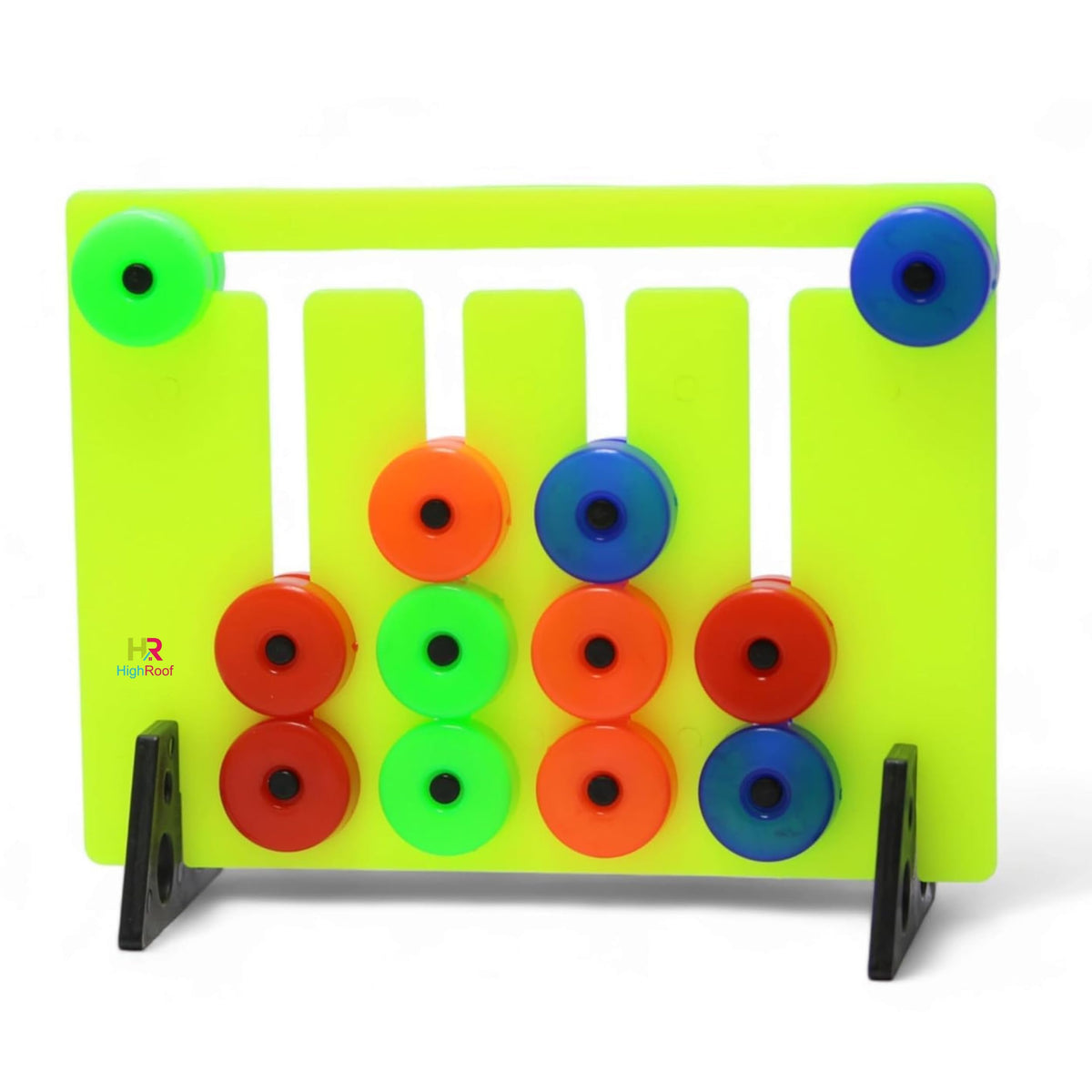 HighRoof Matching Montessori Color and Pattern Slide Board Puzzle Game for Kids, Learning Activity and Educational Brain Teaser 