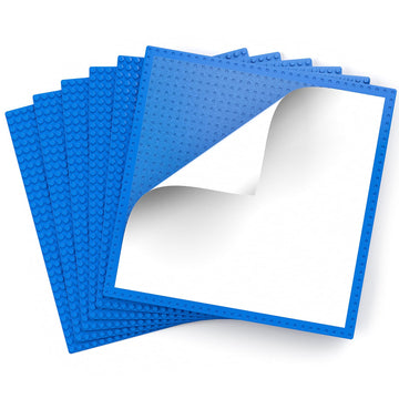 Classic Baseplates, Peel And Stick Base Plates For Building Bricks, Compatible With Major Brands, Self-Adhersive Base For Bricks