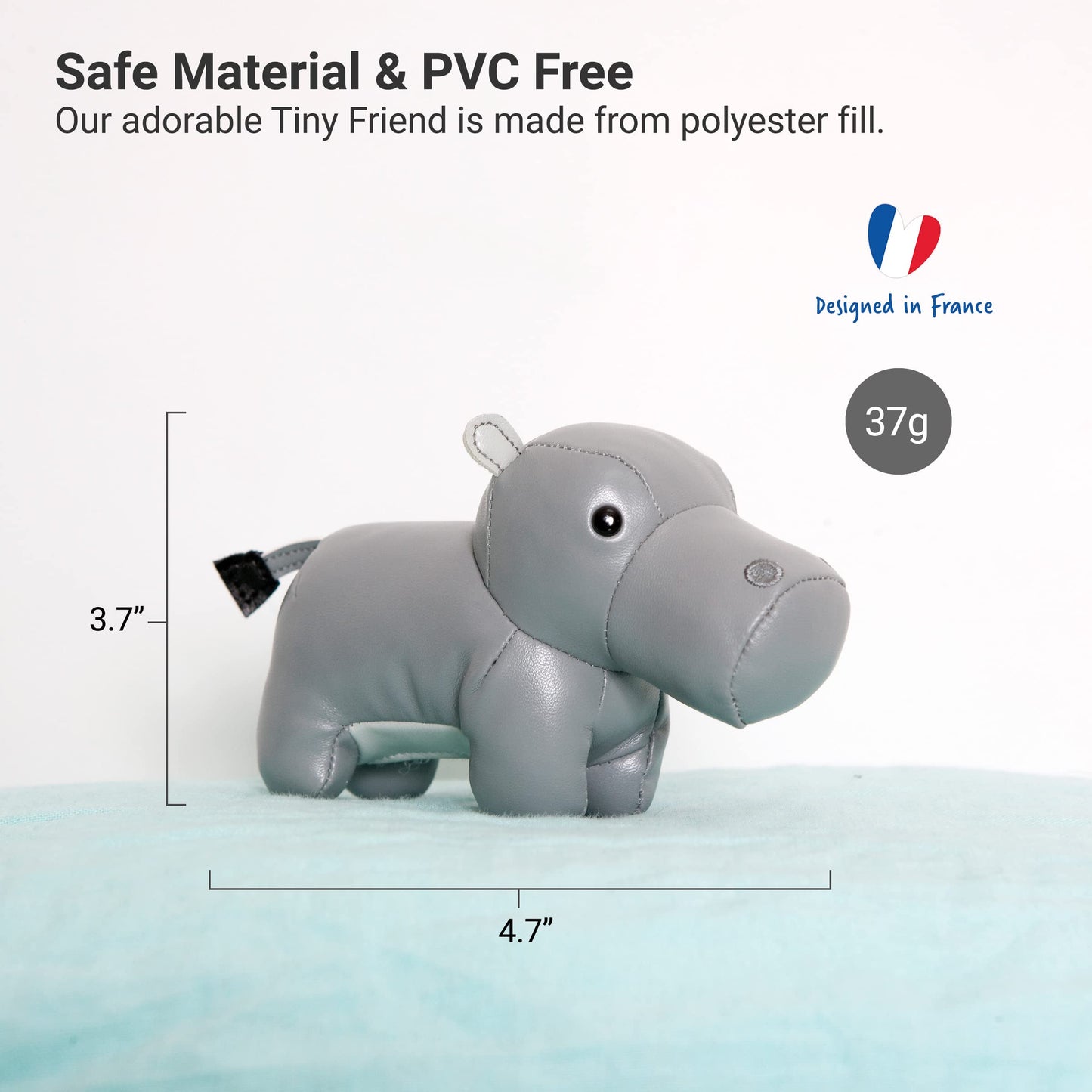 Little Big Friends Tiny Friends | Soft Baby Rattle Toy | Special Stuffed Animal | Easy to Clean | Ideal for Strollers, Car Seats