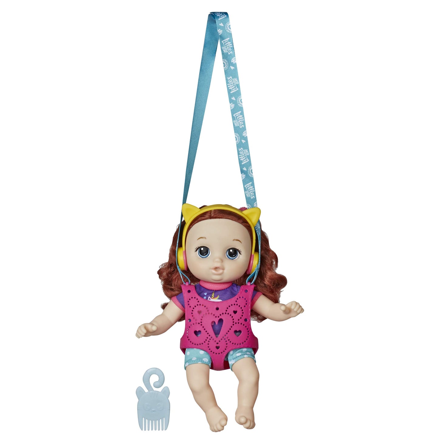 Baby Alive Littles, Carry ‘N Go Squad, Little Zoe, Red Curly Hair Doll, Carrier, Accessories, Toy For Kids Ages 3 Years & Up