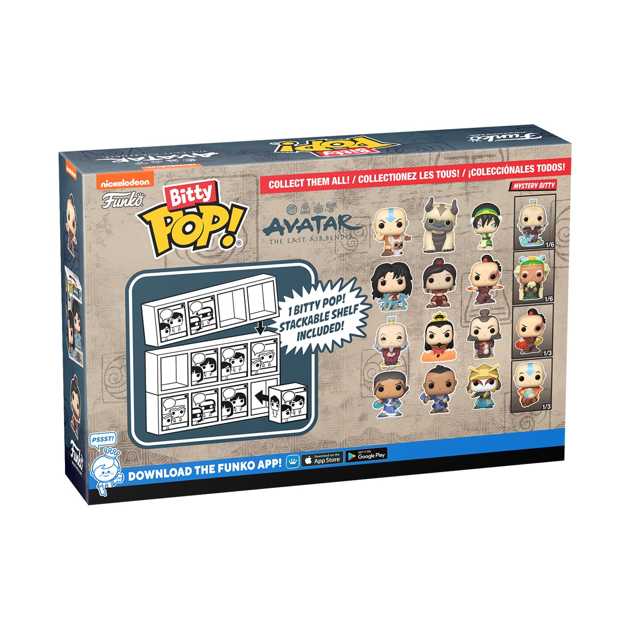 Funko Bitty POP! Avatar Mystery Mini Figure - 0.9 Inch Vinyl Collectible - Multicolor - Includes Stackable Display Shelf